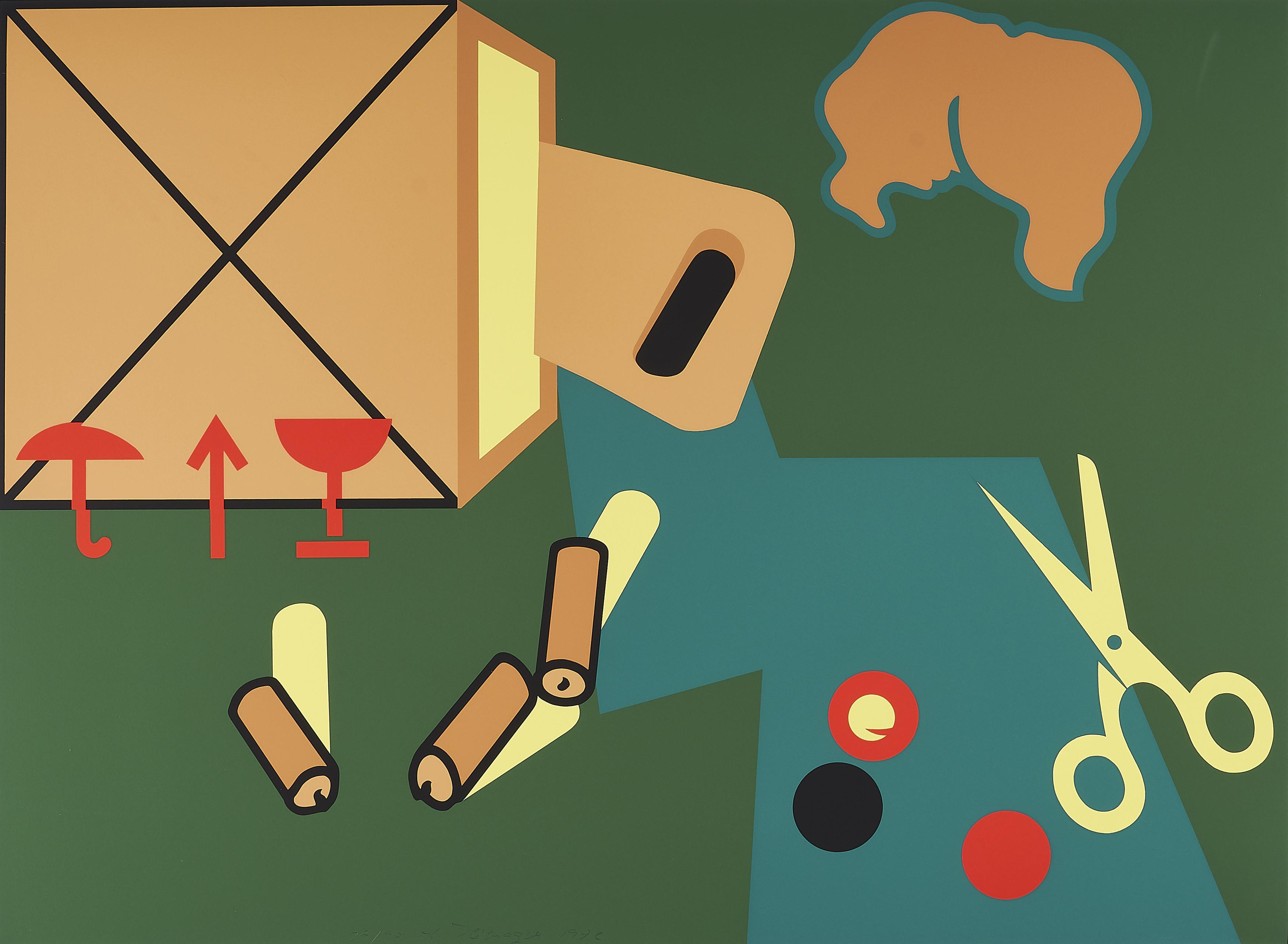 Hervé Télémaque - Aus: Hommage à Picasso.