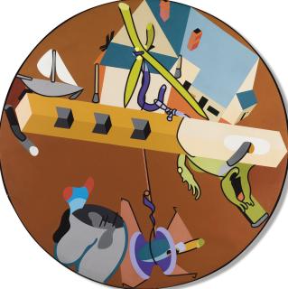 Herve Telemaque - Un pas H.T. (la poutre)