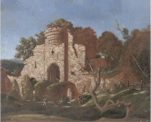 Hesketh Hubbard - Figures Before A Ruin