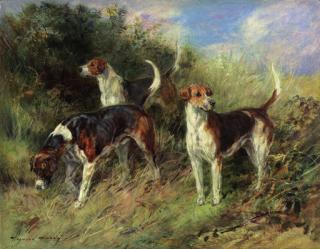 Heywood Hardy - Dandy, Nigel and Sapphire; North Shropshire Foxhounds