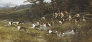 Heywood Hardy - Hounds Of The Tickham Hunt, Kent