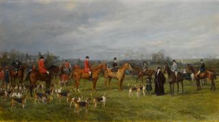 Heywood Hardy - Meet of the Quorn Hounds at Kirby Gate November 7, 1910