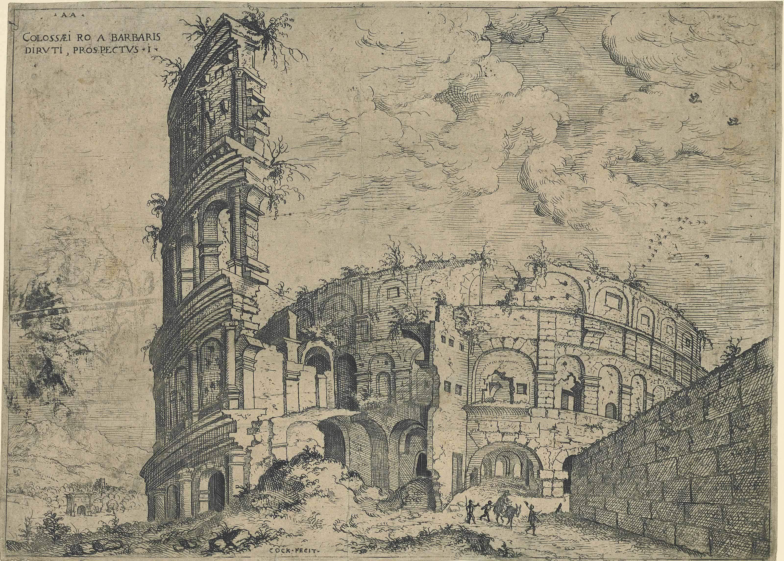 Hieronymus Cock - Colossaei Ro A Barbaris Diruti, From: The Roman Ruins