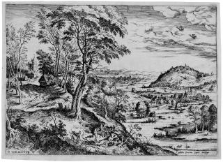 Hieronymus Cock - Die Landschaft mit Cephalus und Procris.