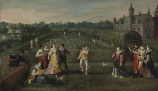 Hieronymus Francken I - Courtiers Strolling In A Garden
