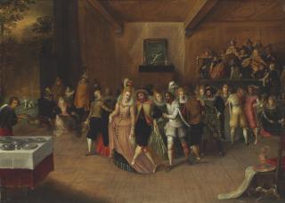 Hieronymus Francken II - Dancers And Musicians In An Interior