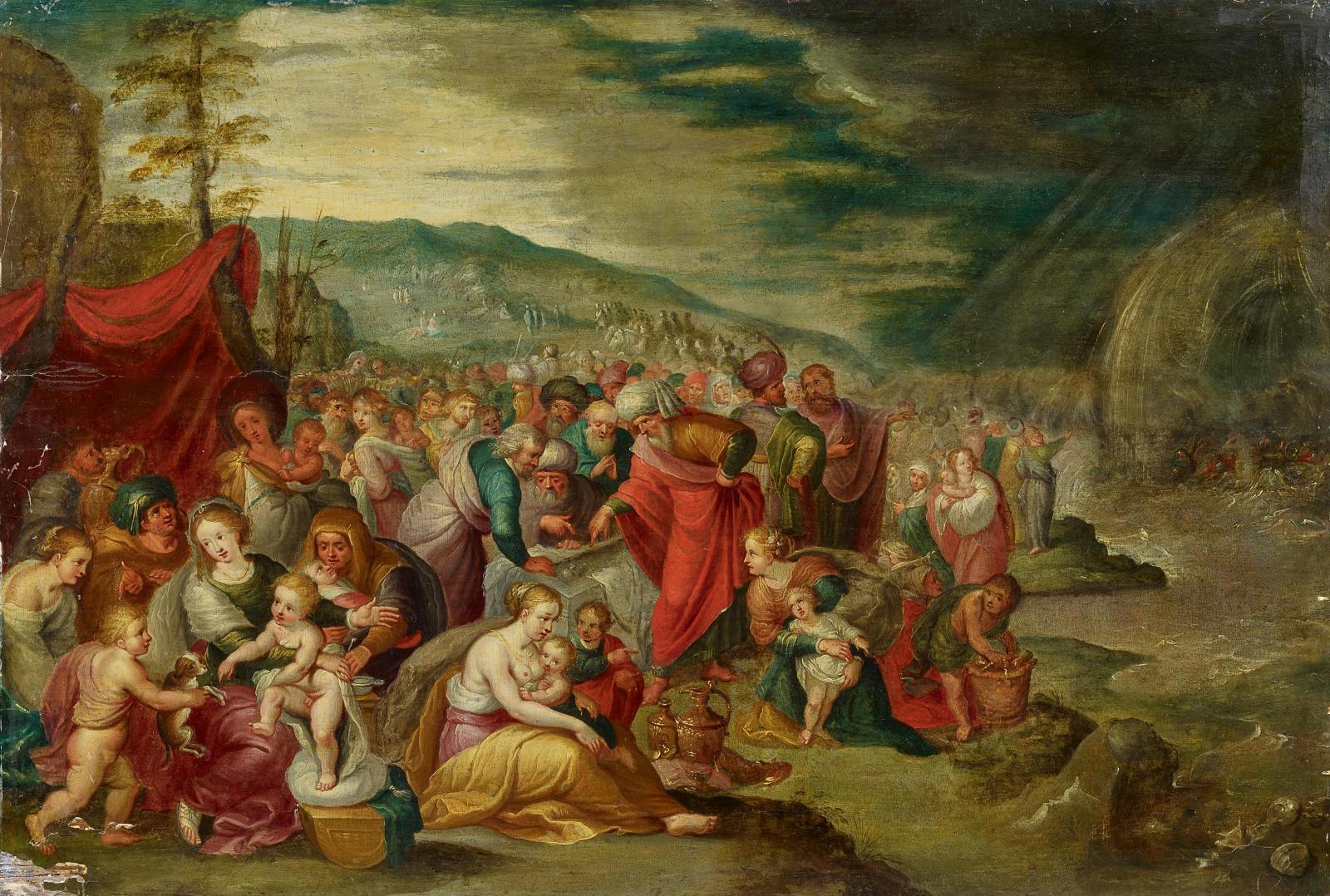 Hieronymus III. Francken - Die Israeliten mit dem Sarg Josefs nach dem Zug durch das Rote Meer