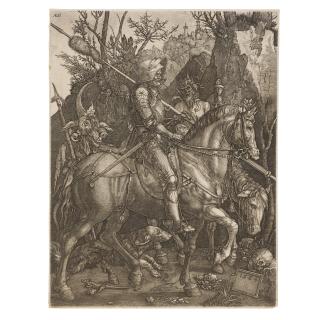 Hieronymus Wierix - Knight, Death, and the Devil