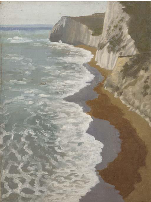 Hilda Carline - Cliffs at Seaford