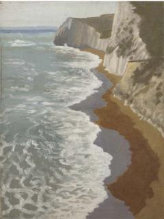 Hilda Carline - Cliffs at Seaford