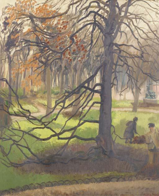 Hilda Carline - Luxembourg Gardens, Paris