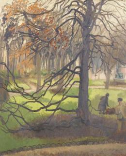 Hilda Carline - Luxembourg Gardens, Paris