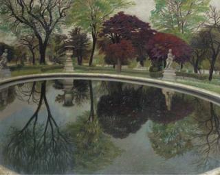 Hilda Carline - Luxembourg Gardens, Paris