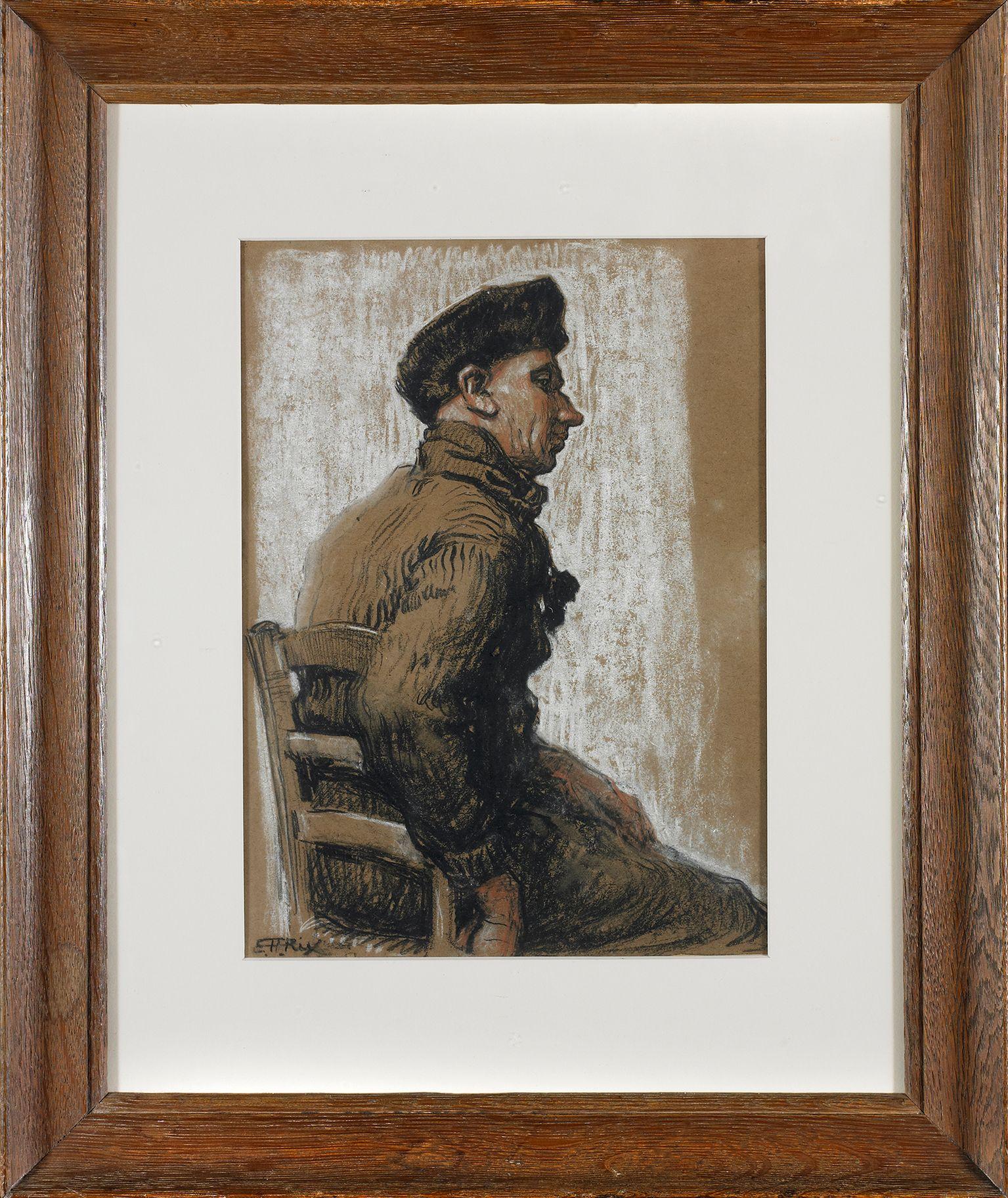 Hilda Rix Nicholas - Seated Man