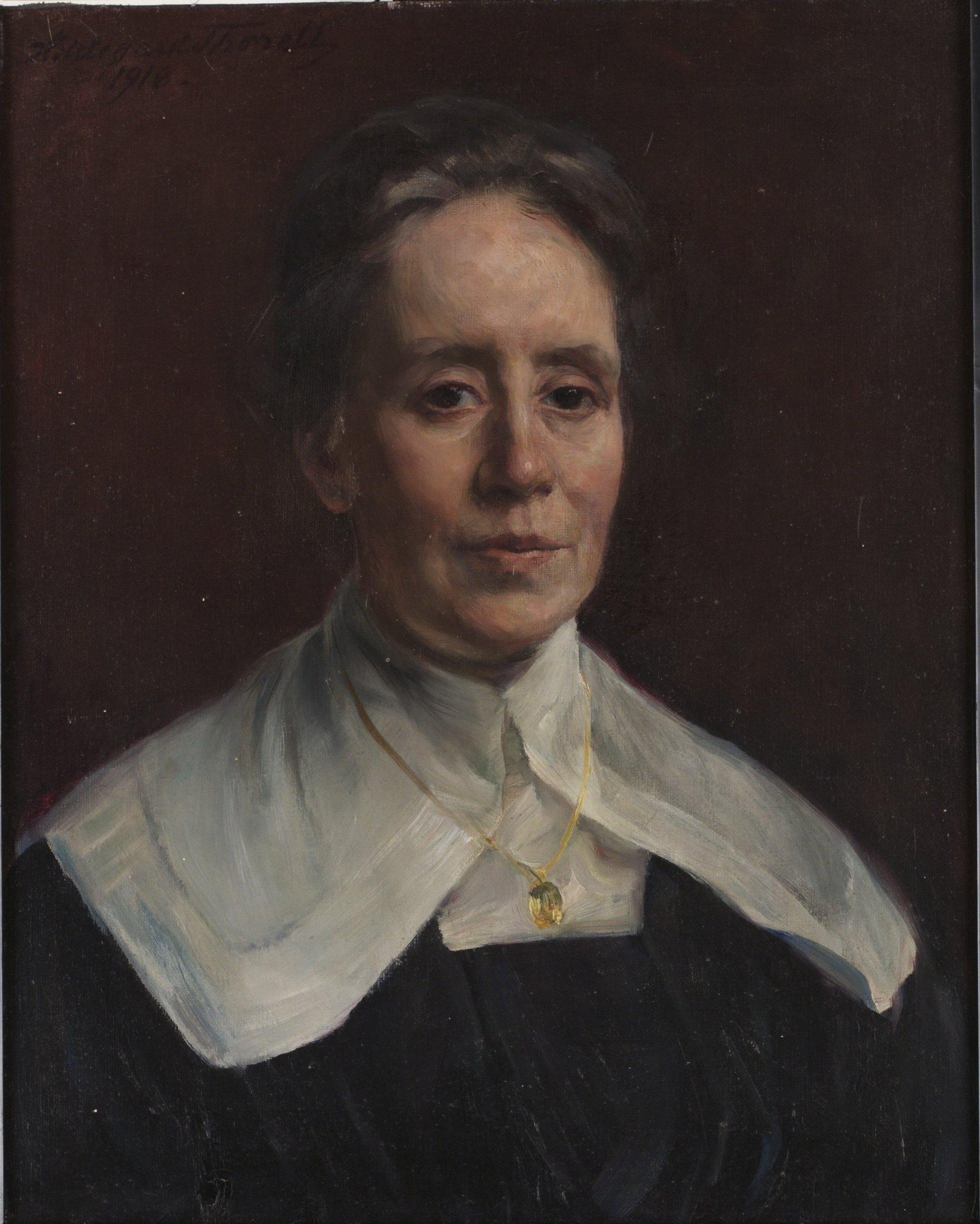 Hildegard Thorell - Porträtt föreställande Fanny Brate.