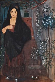 Hilding Linnqvist - Spanish lady with mantilla