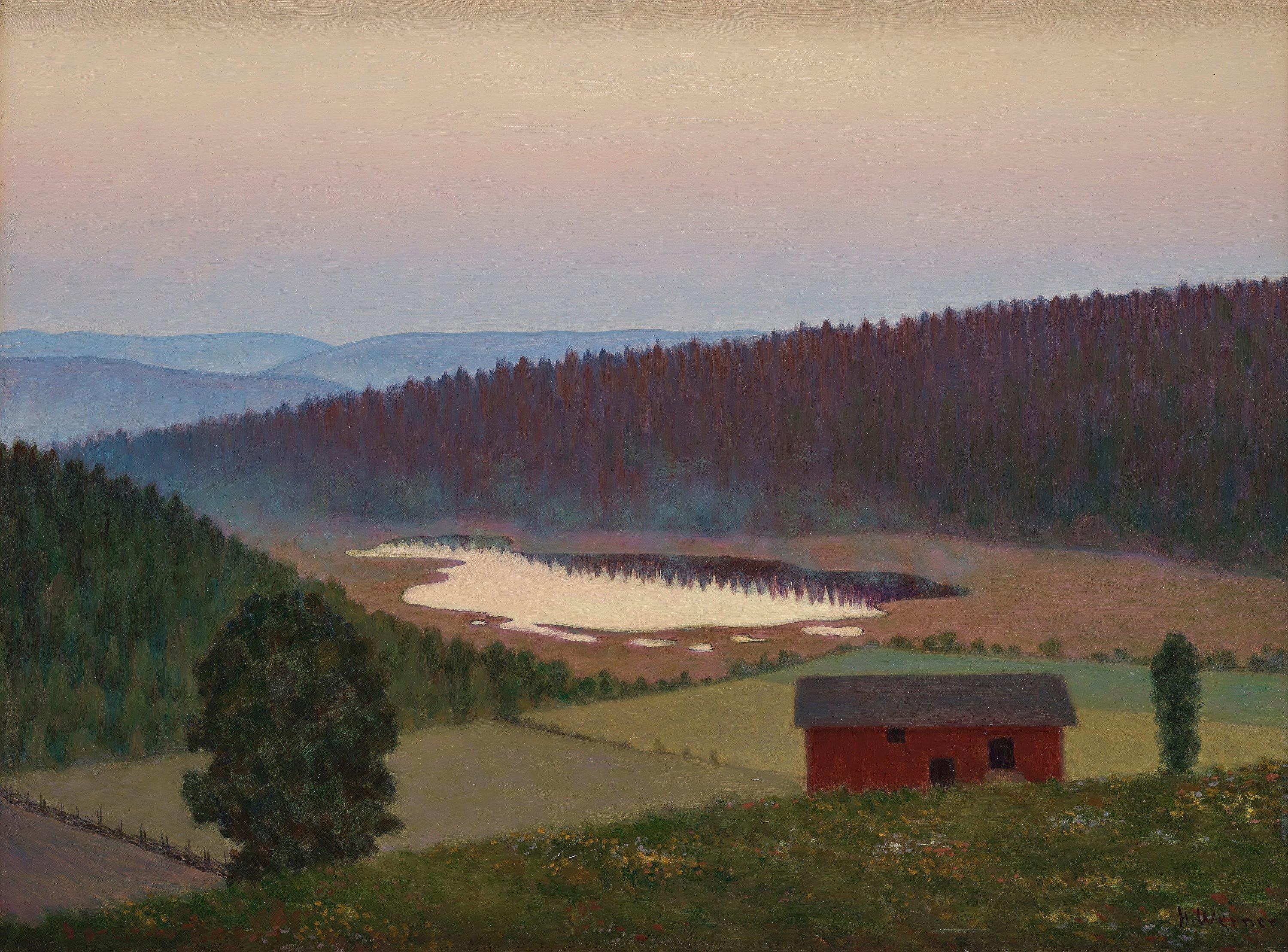 Hilding Werner - Evening landscape