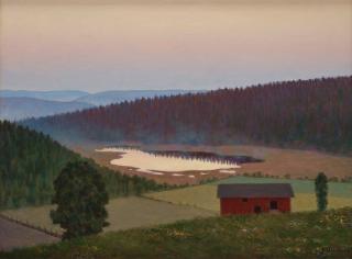 Hilding Werner - Evening landscape