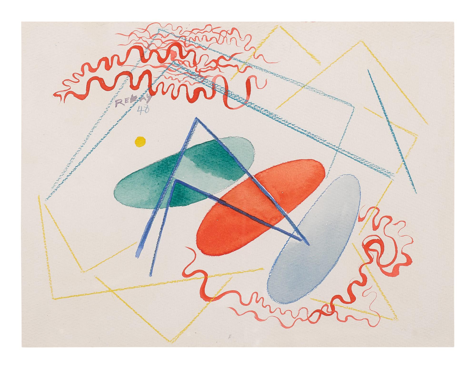 Hilla Rebay - Yellow Circle