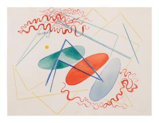 Hilla Rebay - Yellow Circle