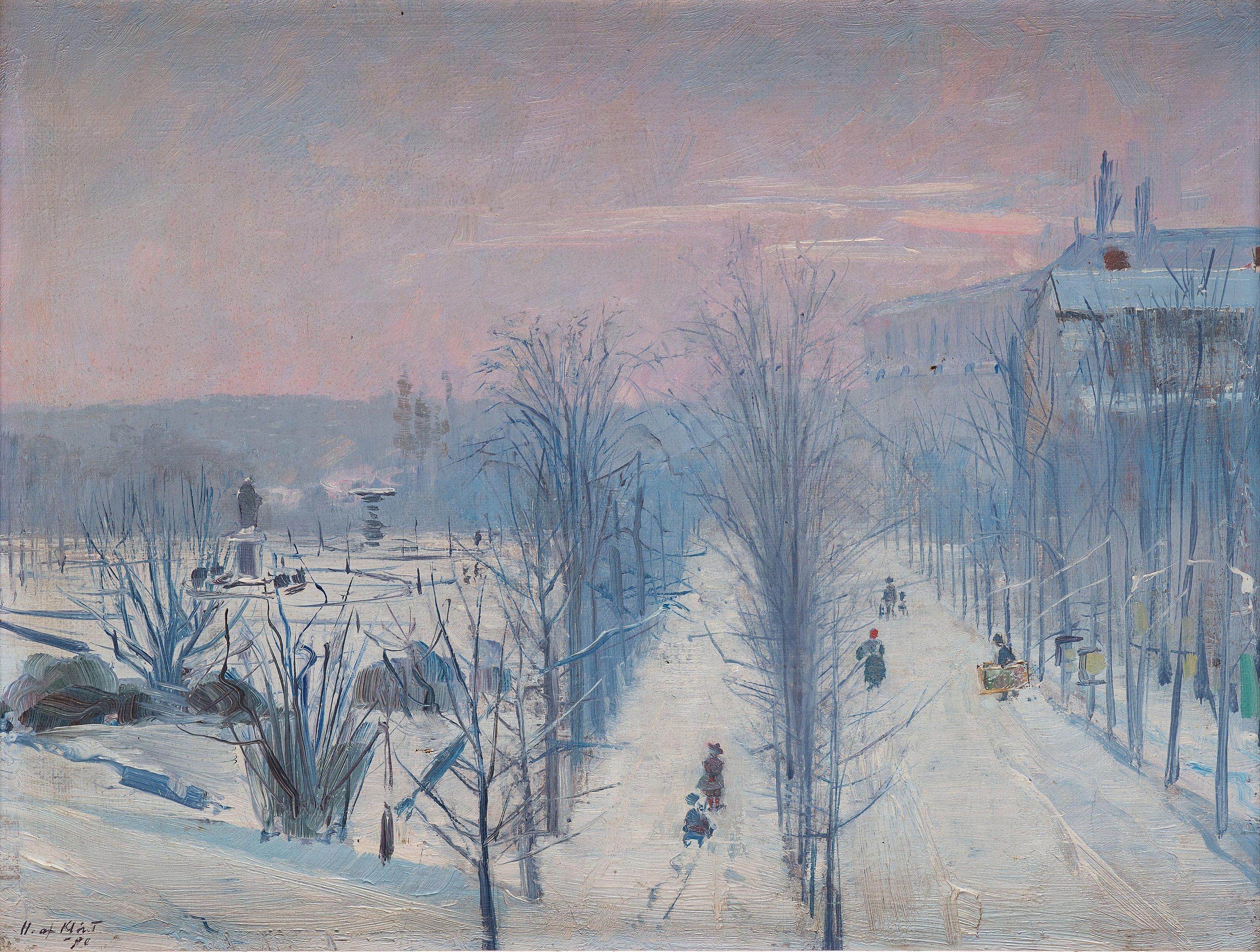 Hilma af Klint - Winter scene from Kungsträdgården in Stockholm