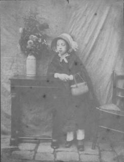 Hippolyte Bayard - \'Petite fille au bouquet\' , circa mid 1840s