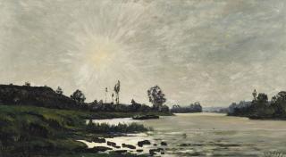 Hippolyte Camille Delpy - A sunlit river