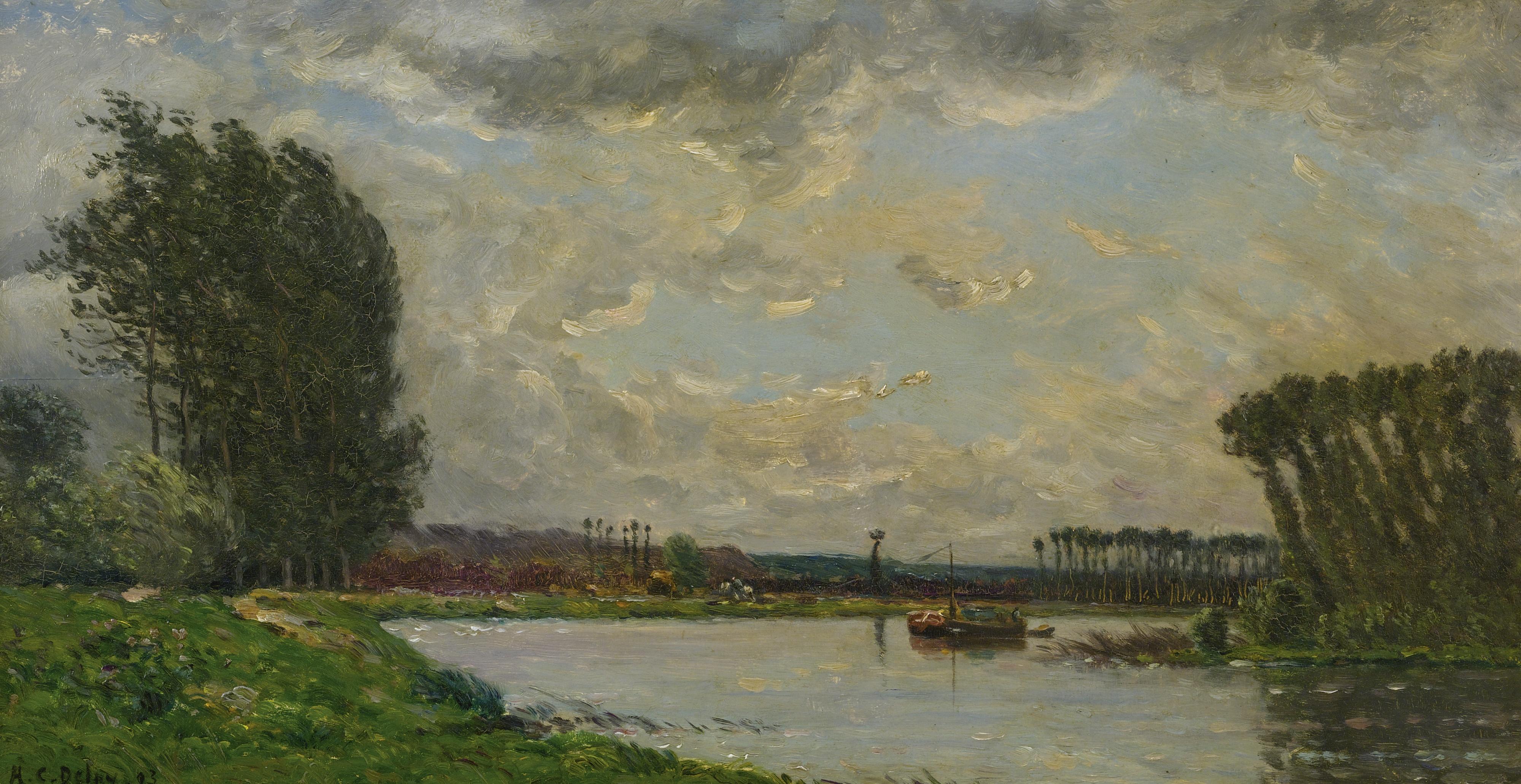 Hippolyte Camille Delpy - Bateau Sur L\'Oise
