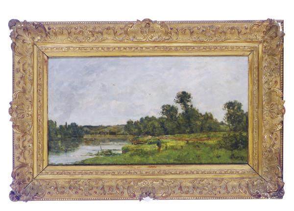 Hippolyte Camille Delpy - Fisherman by the river