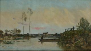 Hippolyte Camille Delpy - La Seine à Mantes