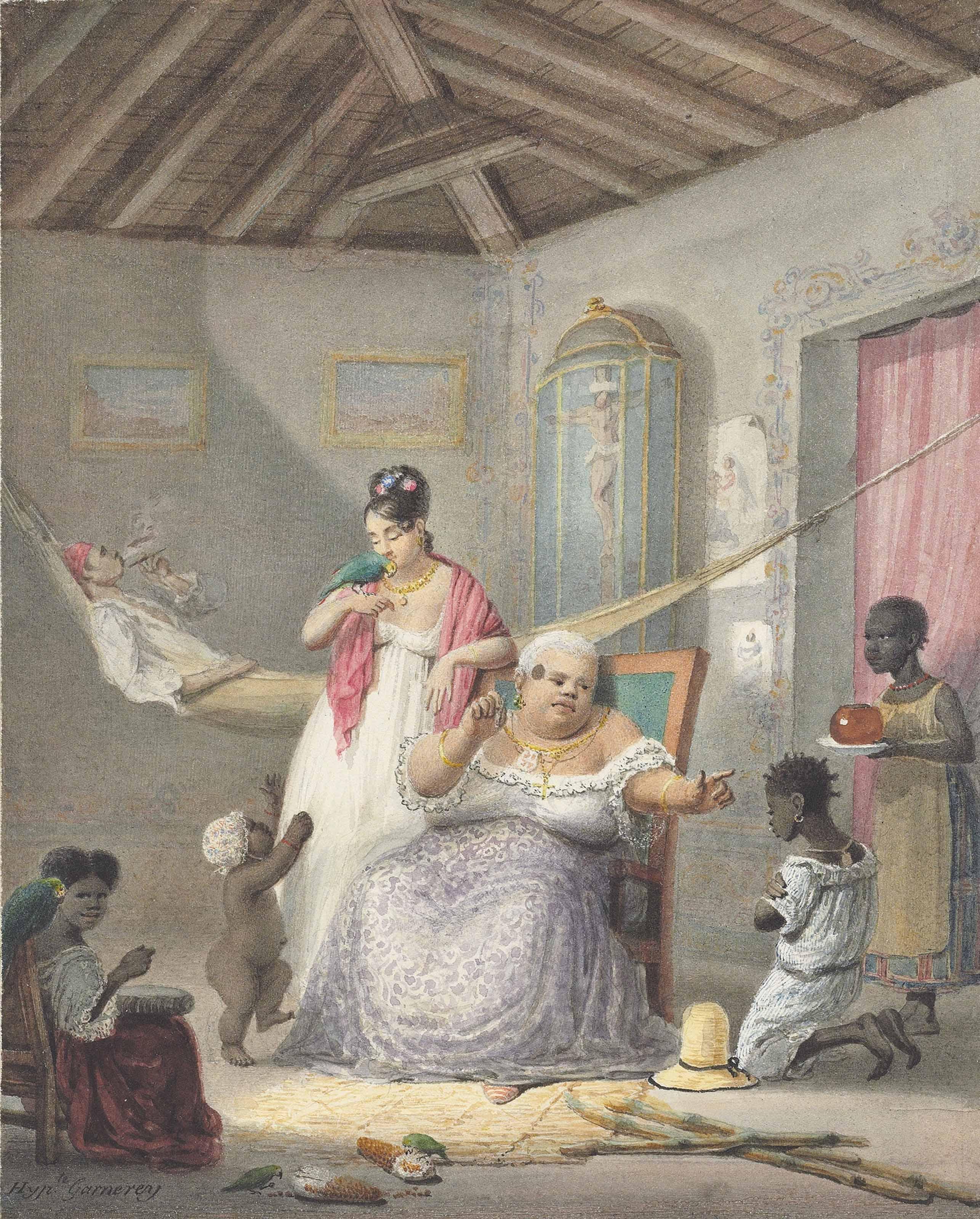 Hippolyte Jean-Baptiste Garneray - A Scene In The Antilles