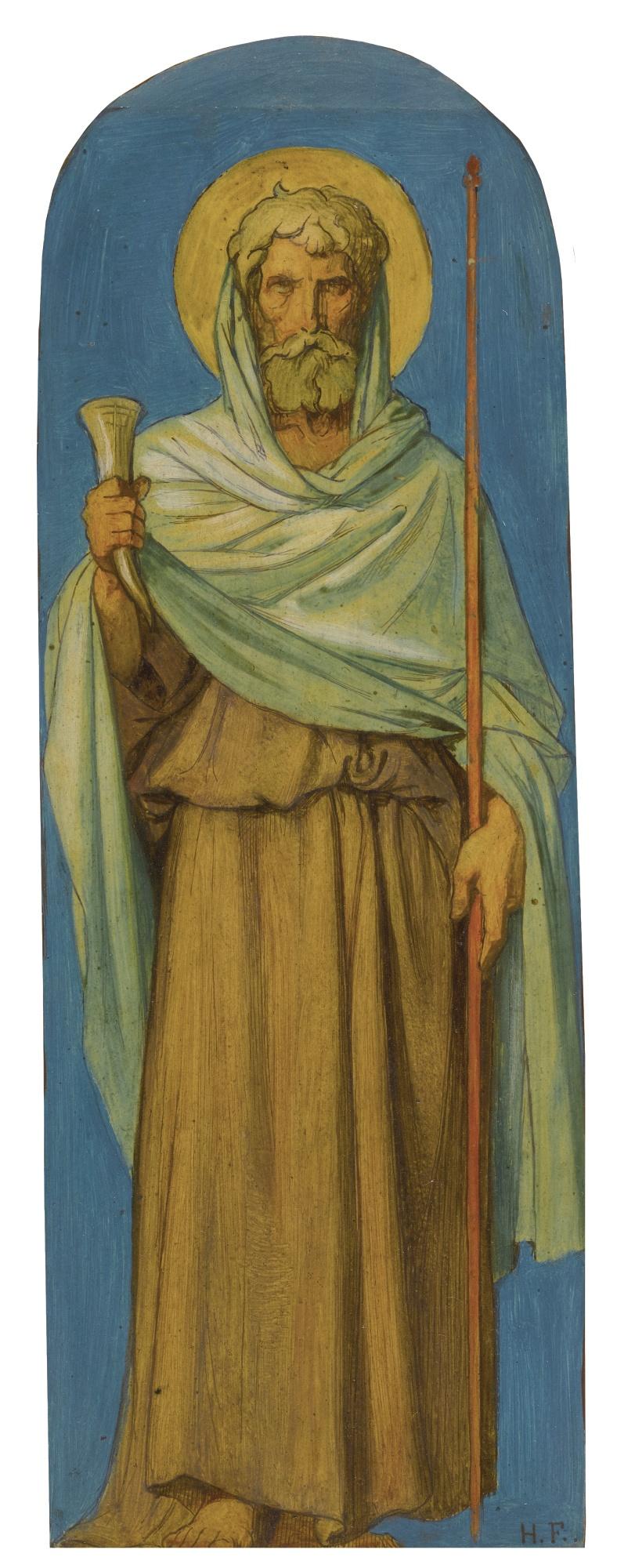 Hippolyte-Jean Flandrin - French samuel, Study For The Decoration Of The Nave Of Saint-Germain-Des-Prés, Paris