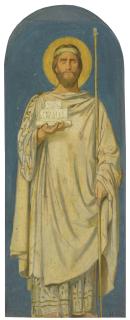 Hippolyte-Jean Flandrin - French solomon, Study For The Decoration Of The Nave Of Saint-Germain-Des-Prés, Paris