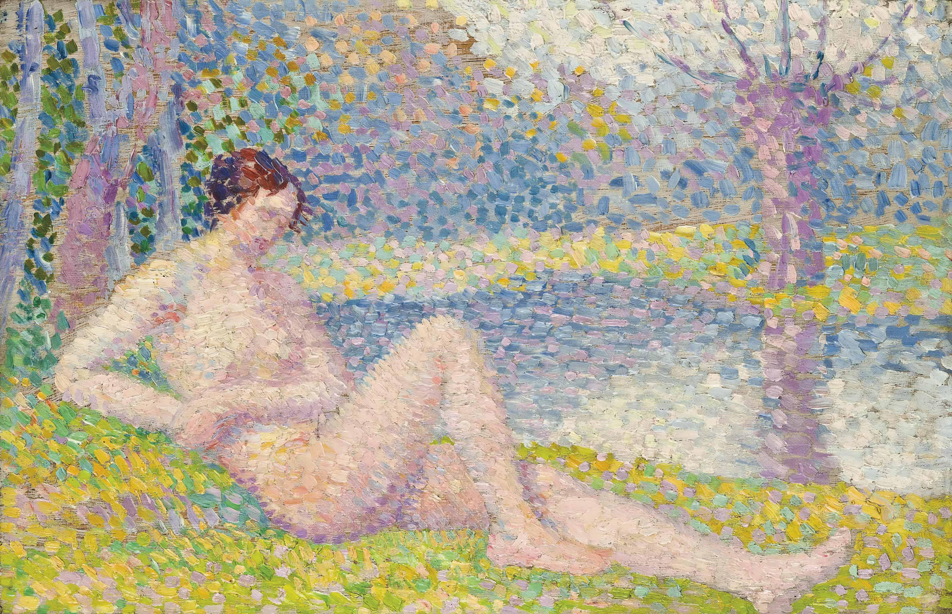 Hippolyte Petitjean - Baigneuse au bord de l\'eau