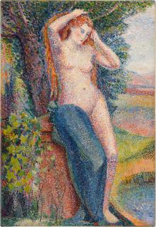 Hippolyte Petitjean - Baigneuse se coiffant