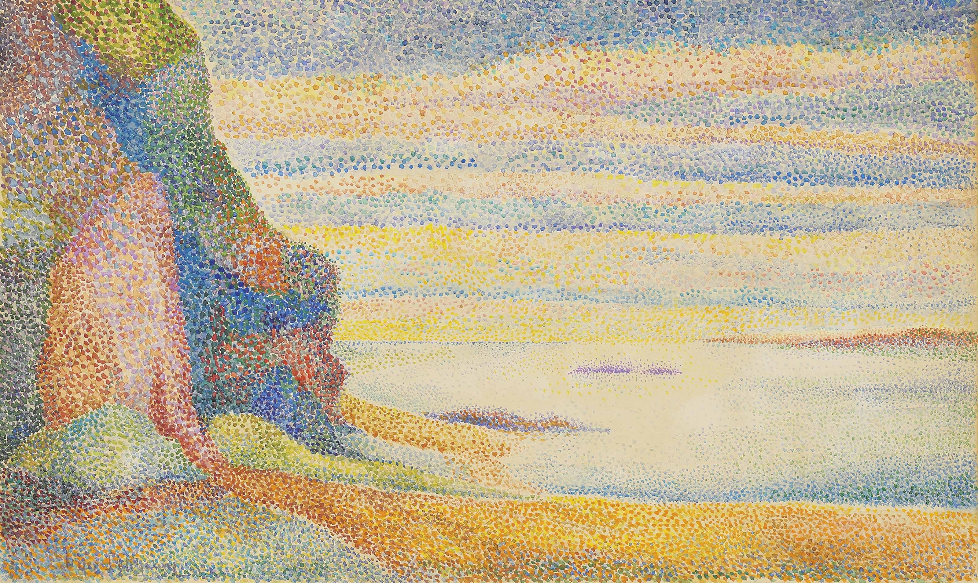 Hippolyte Petitjean - Falaise en provence