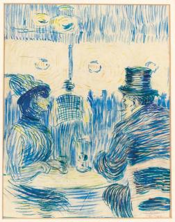 Hippolyte Petitjean - Figures in a bar