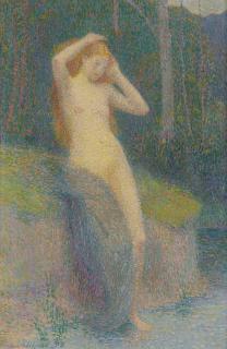 Hippolyte Petitjean - Nude In A Landscape