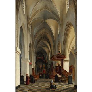 Hippolyte Victor Valentin Sebron - Interior Of A Cathedral
