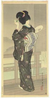 Hirano Hakuho - Natsusugata, Beppu (Summer Attire, Beppu), 1936  Wakai Onna (Young Girl), 1936