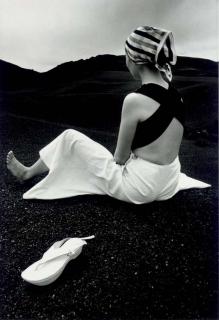 Hiro - Akiko on the Black Lava of Hawaii, 1965; Donna Mitchell, Harper\'s Bazaar, 1968; and Tilly Tizzani with Blue Scarf, 1963