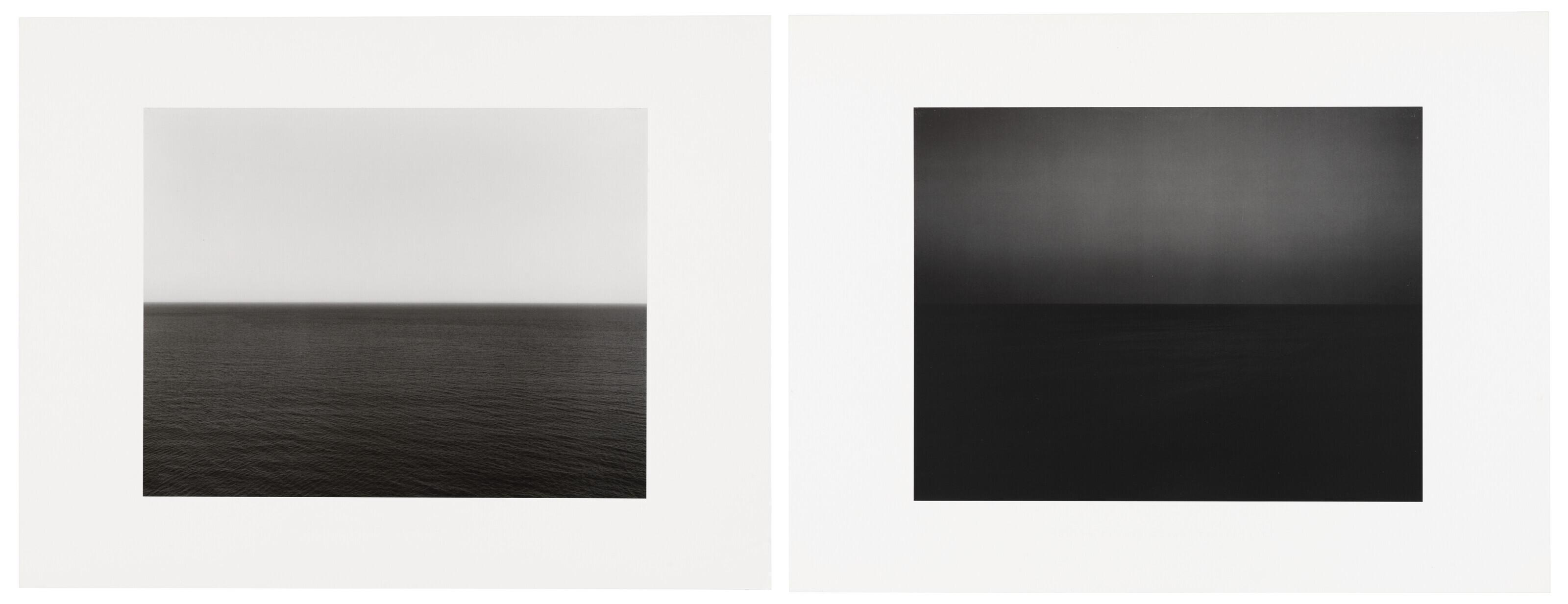 Hiroshi Sugimoto - (i) Caribbean Sea Jamaica 1980(ii) South Pacific Ocean Tearai 1991
