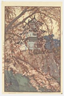 Hiroshi Yoshida - Hirosakijo/Hirosaki Castle, from the series Sakura hachidai (Eight views of cherry blossoms), 1935  Soshu (Suzhou), 1940  Sekishozan (Shizhongshan), 1940  Sekishozan (Shizhongshan), 1940