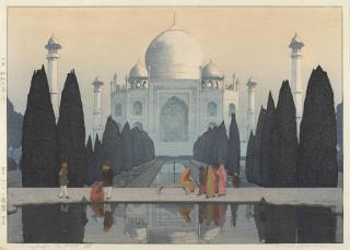 Hiroshi Yoshida - Taji maharu no Asagiri dai go [Morning mist in Taj Mahal no.5]
