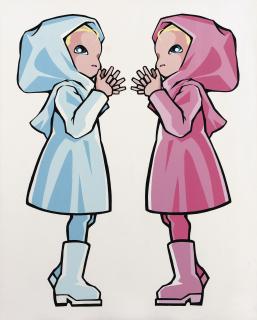 Hiroyuki Matsuura - 2 Little Girls (Pink & Blue)