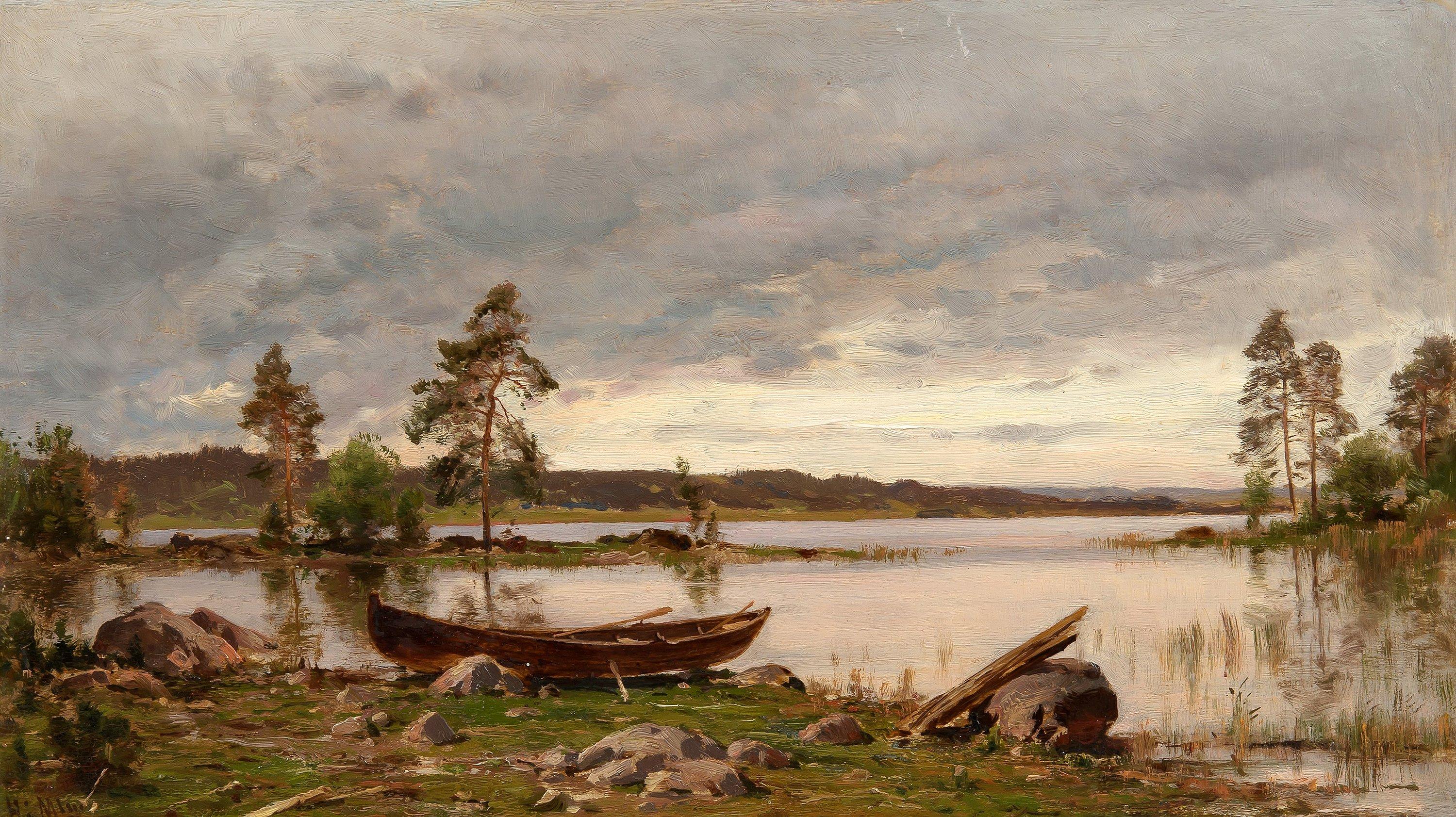 Hjalmar Munsterhjelm - Boat On The Shore.