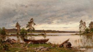 Hjalmar Munsterhjelm - Boat On The Shore.
