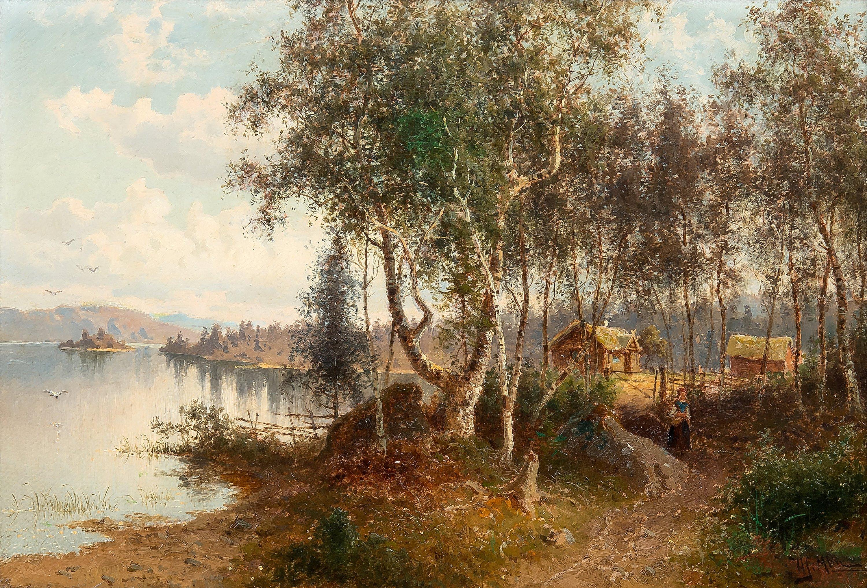 Hjalmar Munsterhjelm - On The Path By The Shore.