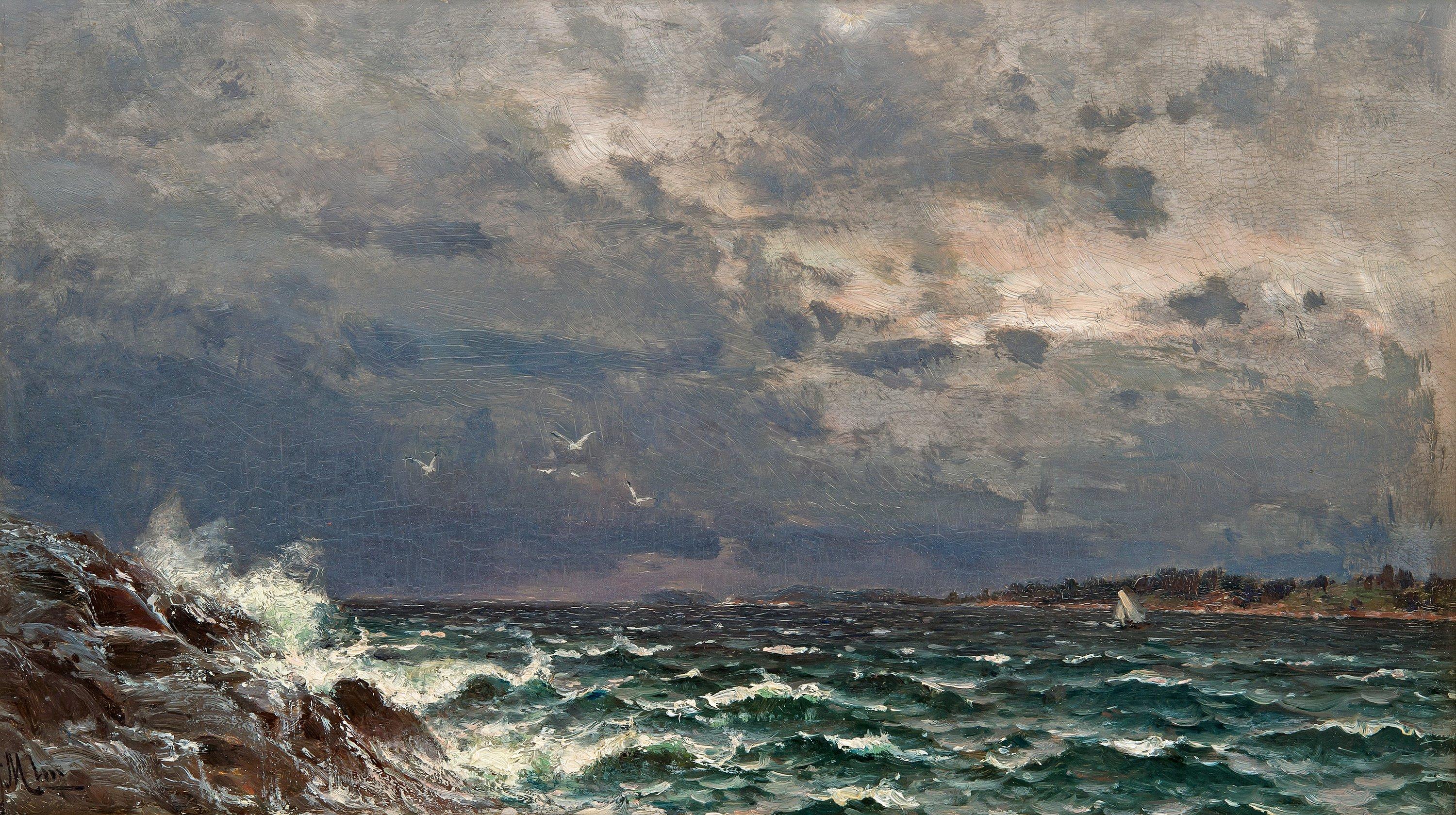Hjalmar Munsterhjelm - Stormy Sea.
