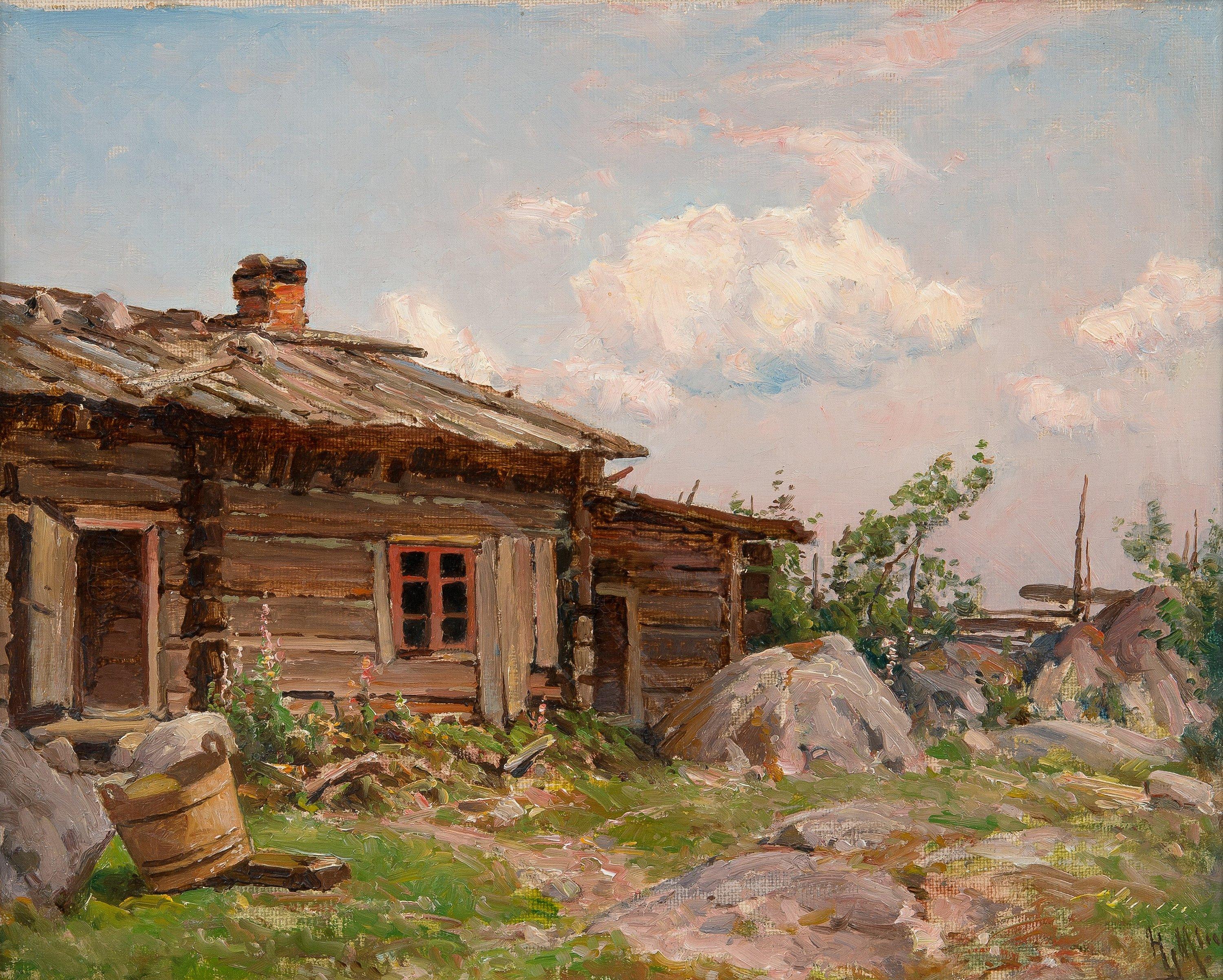 Hjalmar Munsterhjelm - View From A Courtyard.